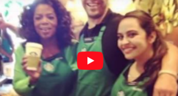 Oprah Drops by Starbucks in Montecito