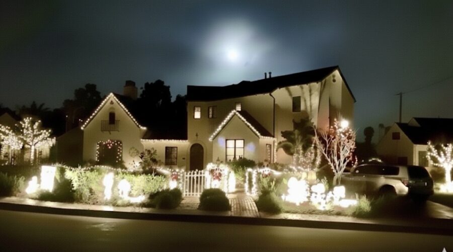 San Roque Santa Barbara Christmas Lights